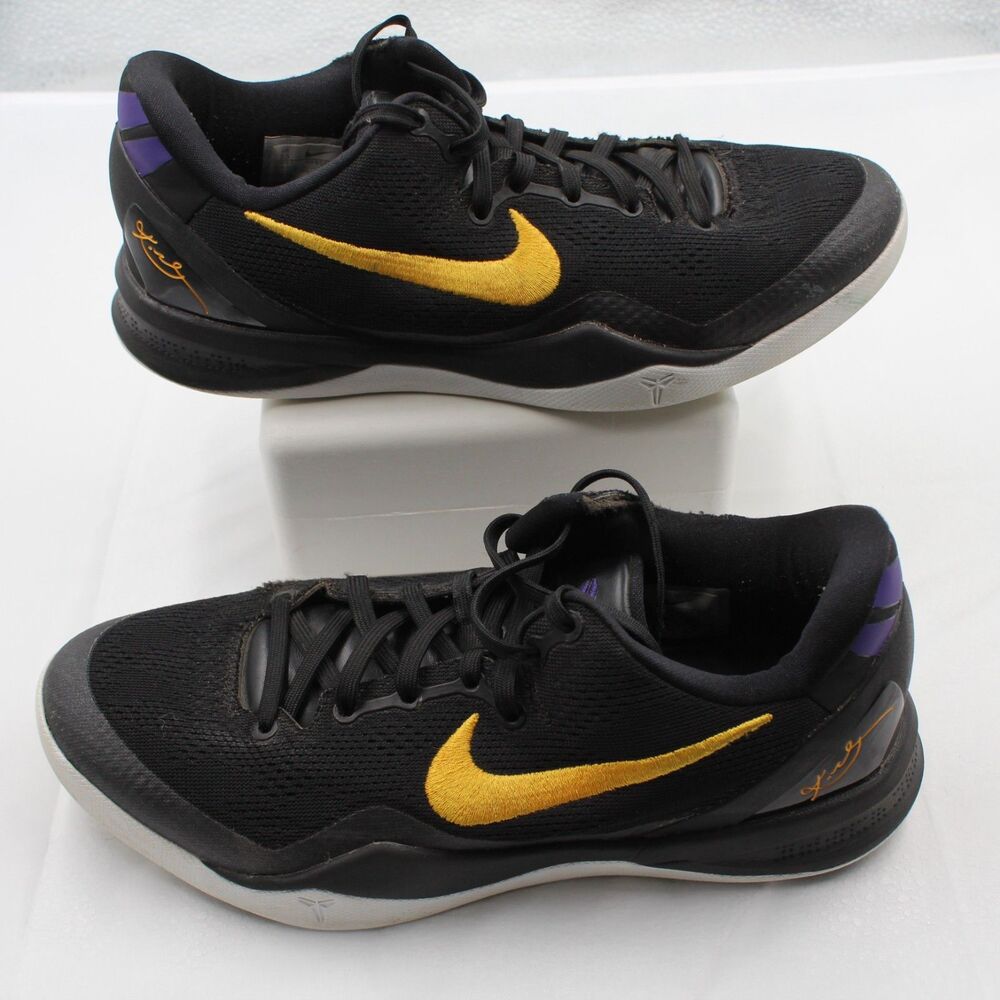 Nike Kobe 8 Protro Lakers Away Black Gold White HF9550-001 Men's Size 7.5